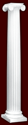 Roman Ionic Fluted Architectural Column