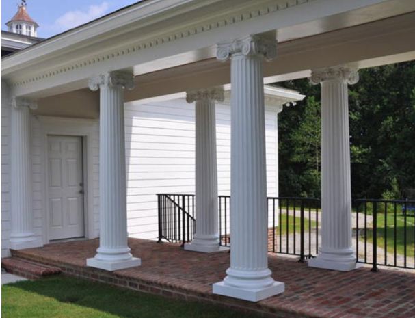 column view of porch column