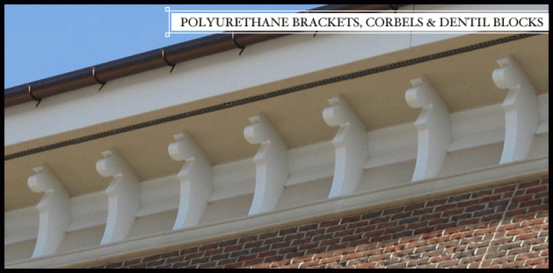 Architectural Urethane Polyurethane Brackets Corbels Dentil Blocks