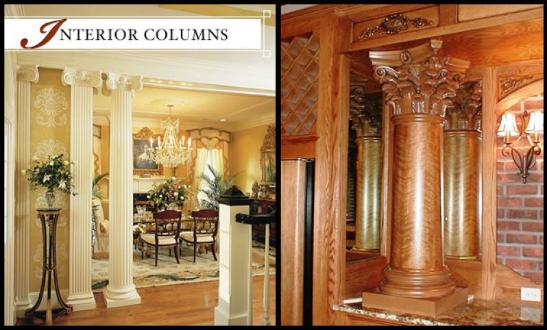 Interior Columns | Interior Fiberglass & Wood Columns ...