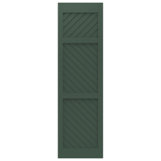 Framed Diagonal Board Panel with Custom Rails