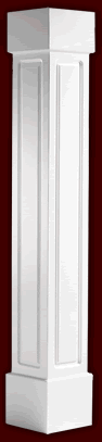 Craftsman Square Paneled Straight Shaft Column