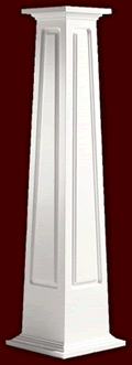 Craftsman Tapered Paneled Square Architectural Column